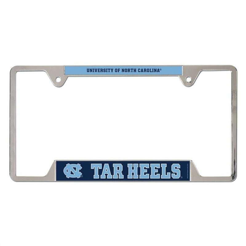 NCAA North Carolina Tar Heels Metal Chrome License Plate Frame