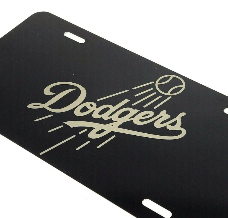 Los Angeles Dodgers aluminum license plate laser etched car front tag Man cave