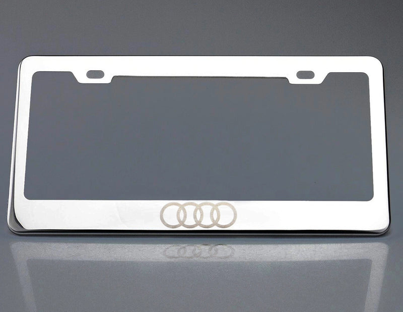 4 rings license plate frame fit Audi