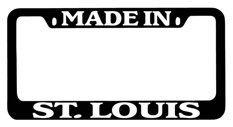 Black METAL License Plate Frame Made In ST. Louis Auto Accessory  Mod-GRAPH9856236-9155