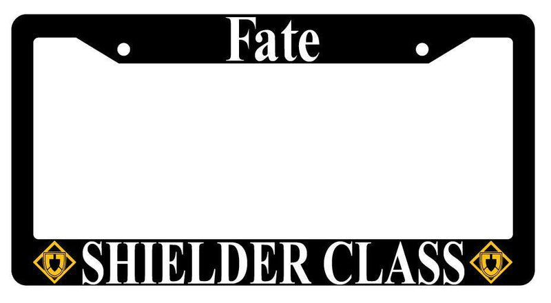Fate Shielder Class Black Plastic License Plate Frame Auto  Mod-GRAPH9856236-1938