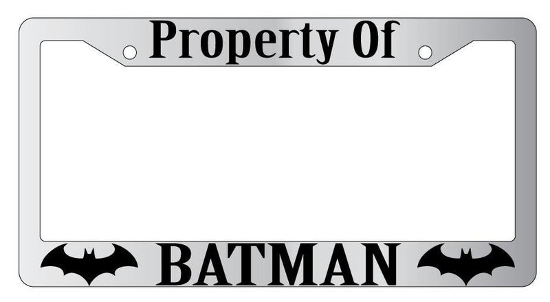 Property Of Batman (Dick Grayson) Chrome License Plate Frame  Mod-GRAPH9856236-4300