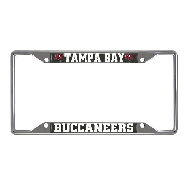 NFL Tampa Bay Buccaneers Chrome Metal License Plate Frame