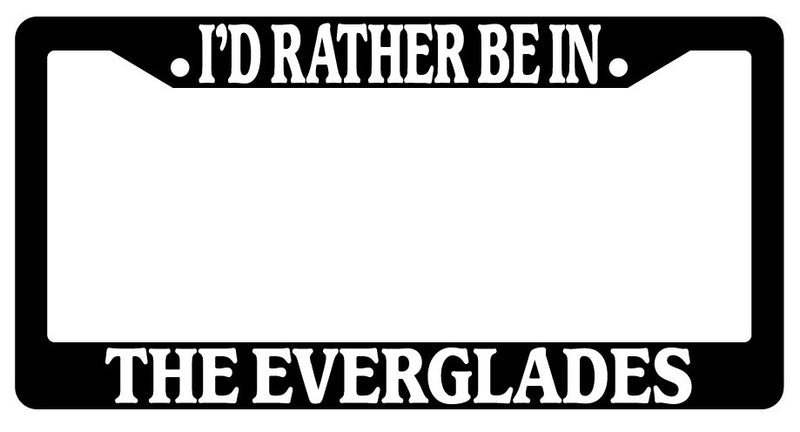 Black License Plate Frame I&