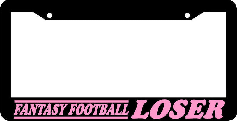 PINK FANTASY FOOTBALL LOSER License Plate Frame