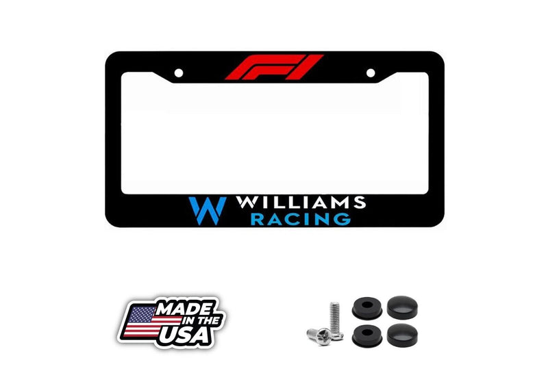 2023 Formula 1 Williams Racing Team Car License Plate Frame Aluminum Fan Made