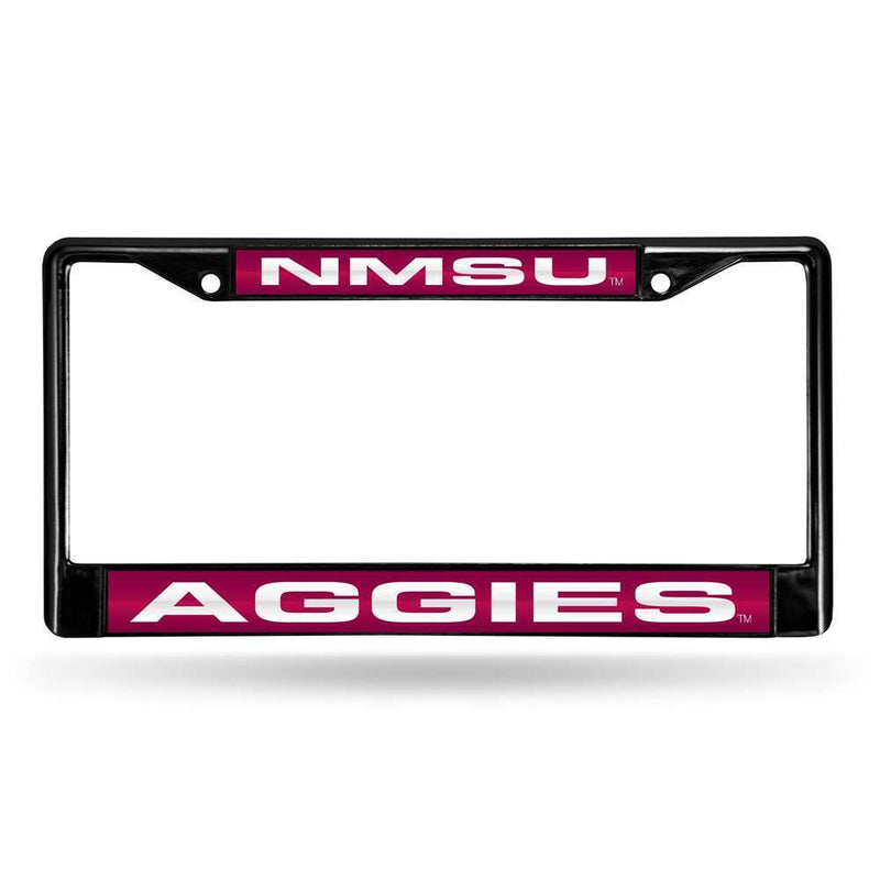 NCAA New Mexico State Aggies Inlaid Acrylic Black License Plate Frame