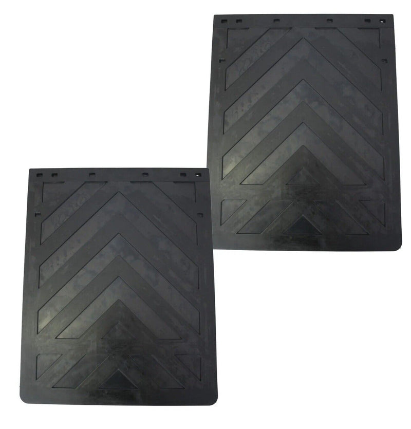 Mud Flaps Semi Truck Trailer Rubber 30" x 24" 1 Pair 3/8" Thick Design Chevron