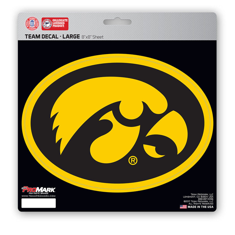 NCAA Iowa Hawkeyes Decal Large 8"X8" Auto RV Cooler Luggage