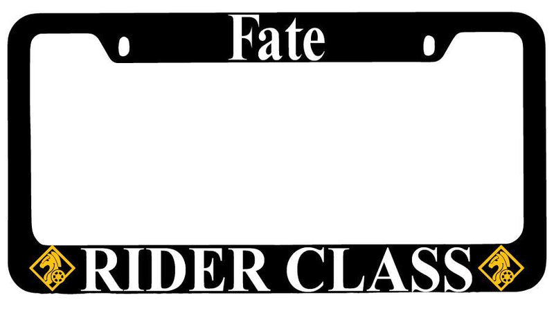 Fate Rider Class Black METAL License Plate Frame Auto Anime  Mod-GRAPH9856236-9648