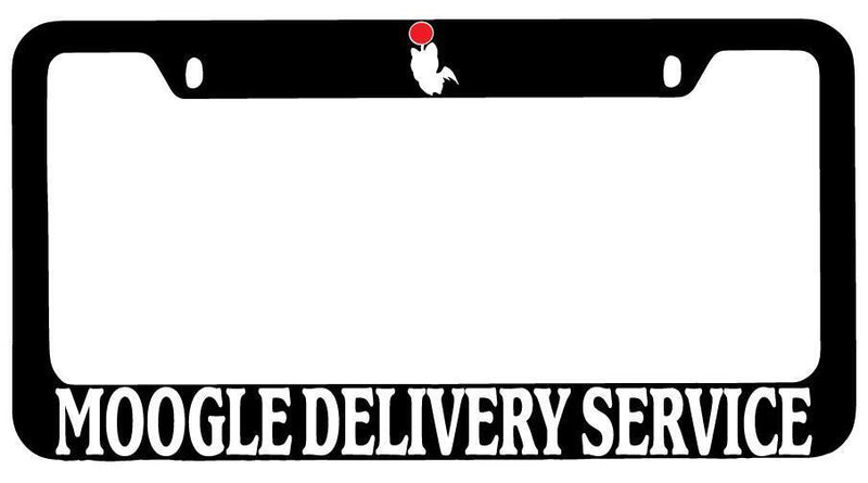 Moogle Delivery Service Black METAL License Plate Frame Final Fantasy  Mod-GRAPH9856236-9924