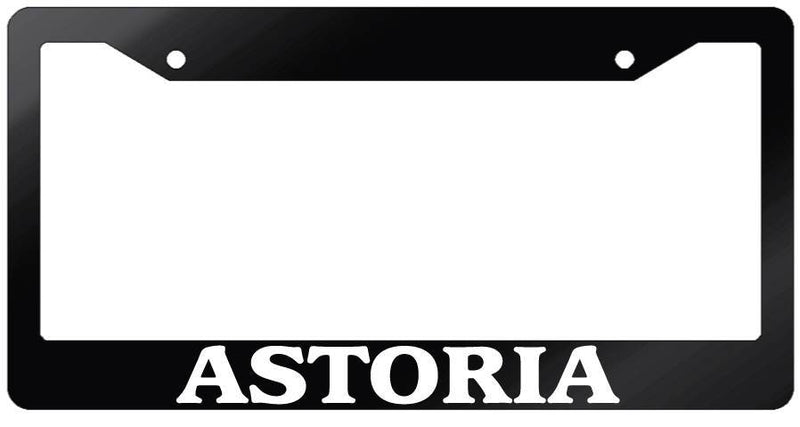 Glossy Black License Plate Frame ASTORIA Auto Accessory 1066  Mod-GRAPH9856236-6927