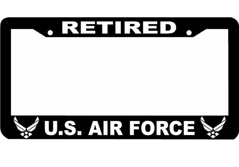 USAF RETIRED UNITED STATES AIR FORCE US U.S. AIR FORCE License Plate Frame