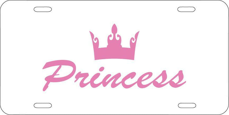 Princess White Vanity License Plate Mod-GRAPH9856236-7609