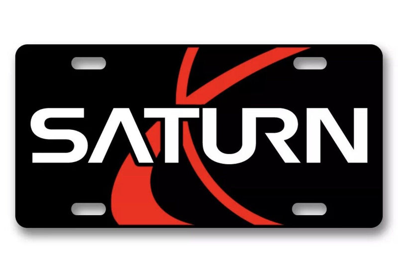 Saturn Logo Custom License Plate Frame, Novelty Plate