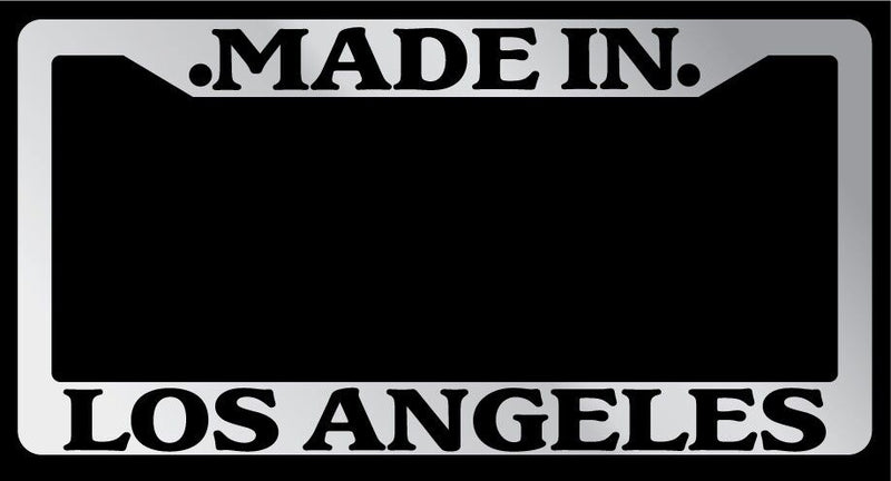 Made In Los Angeles Chrome METAL License Plate Frame Auto  Mod-GRAPH9856236-9243