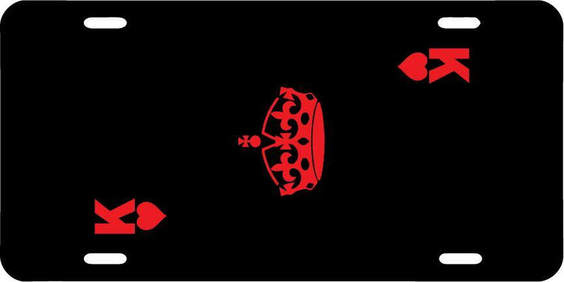 King Of Hearts Black Vanity License Plate Mod-GRAPH9856236-7715