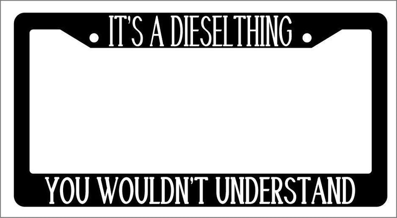 Black License Plate Frame IT&