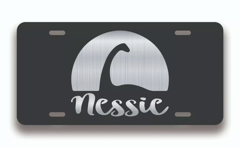 Nessie License Plate Tag Vanity Novelty Metal ; Etched Metal ; 6 x 12 in