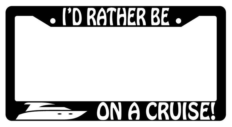 Black License Plate Frame I&