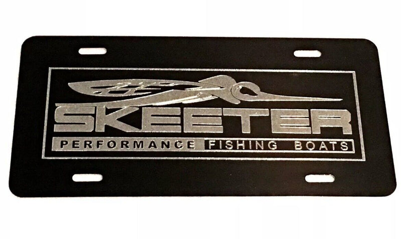 SKEETER Fishing Boats Car Tag Diamond Etched on Aluminum License Plate