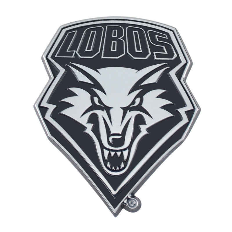 NCAA New Mexico Lobos Diecast 3D Chrome Emblem Car Truck RV