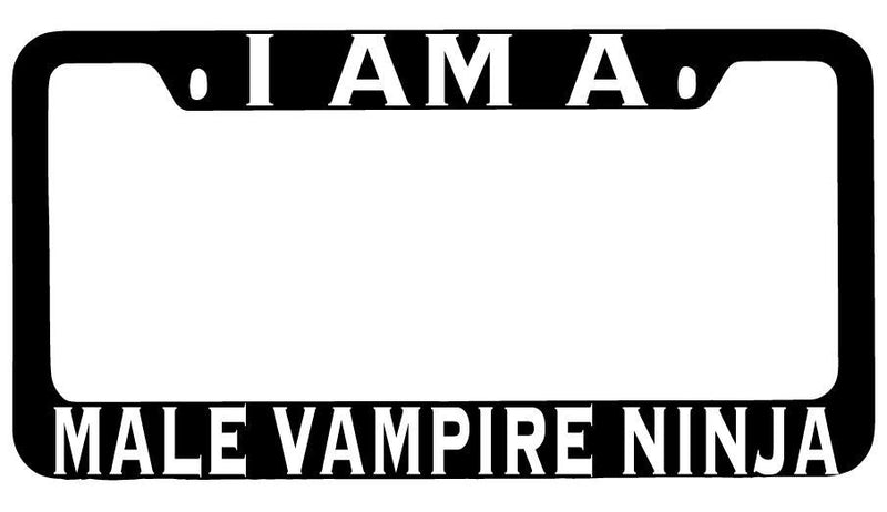 I Am A Male Undead Rogue Black METAL License Plate Frame RPG  Mod-GRAPH9856236-8533