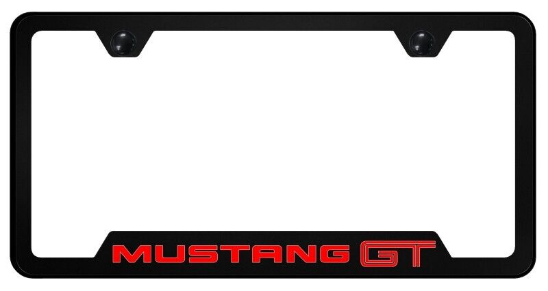 Ford Mustang GT Universal Black Unbreakable Polycarbonate License Plate Frame