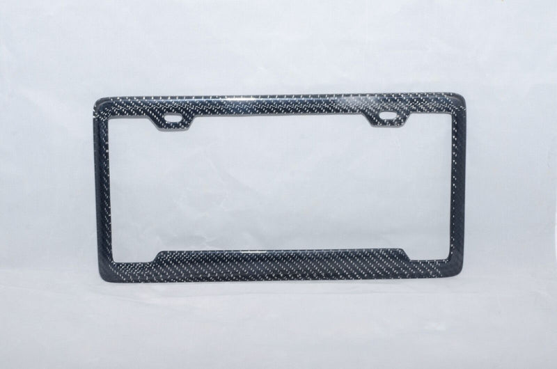 REAL 100% CARBON FIBER LICENSE Plate Frame COVER ORIGINAL 3K TWILL JDM /FF D v2