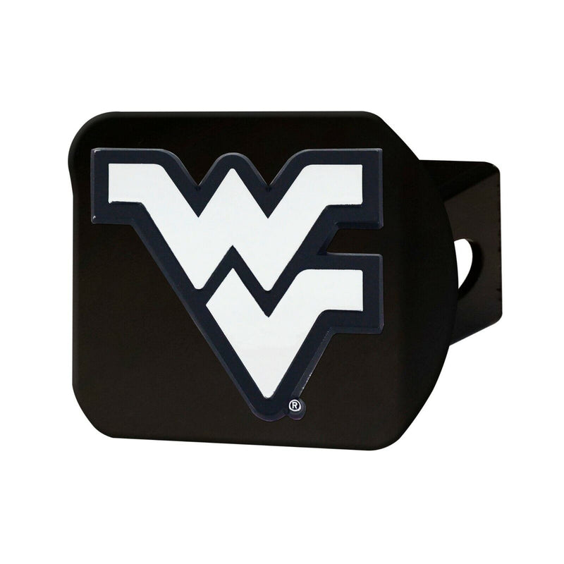 NCAA West Virginia Mountaineers 3D Chrome on Black Metal Hitch Cover