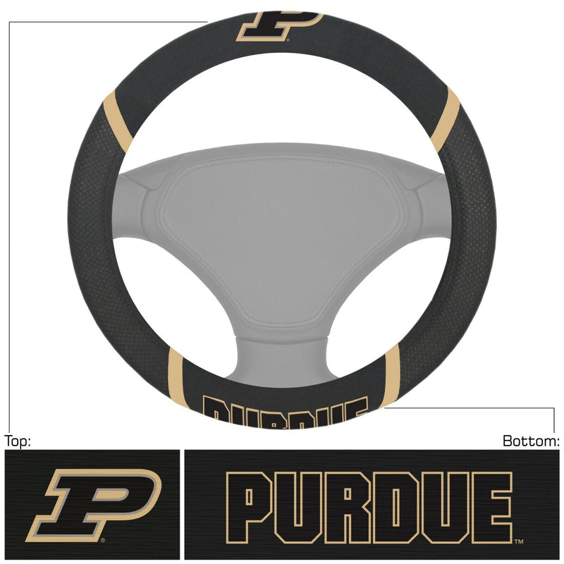 NCAA Purdue Boilermakers Embroidered Steering Wheel Cover