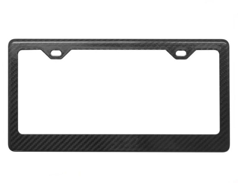 1x Real 100% Carbon Fiber License Plate Frame Cover Universal USA Size