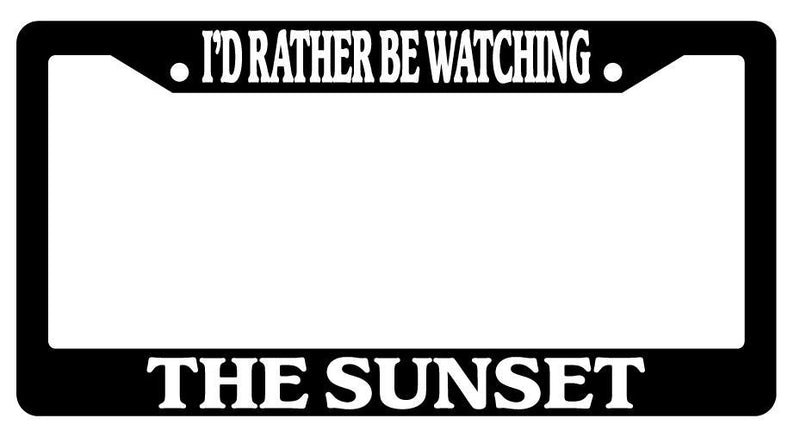 Black License Plate Frame I&