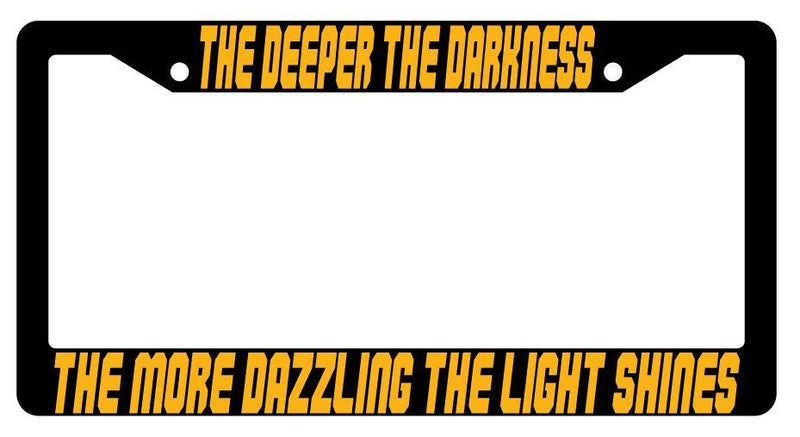 The Deeper The Darkness Black Plastic License Plate Frame Auto My Hero Academia  Mod-GRAPH9856236-2867