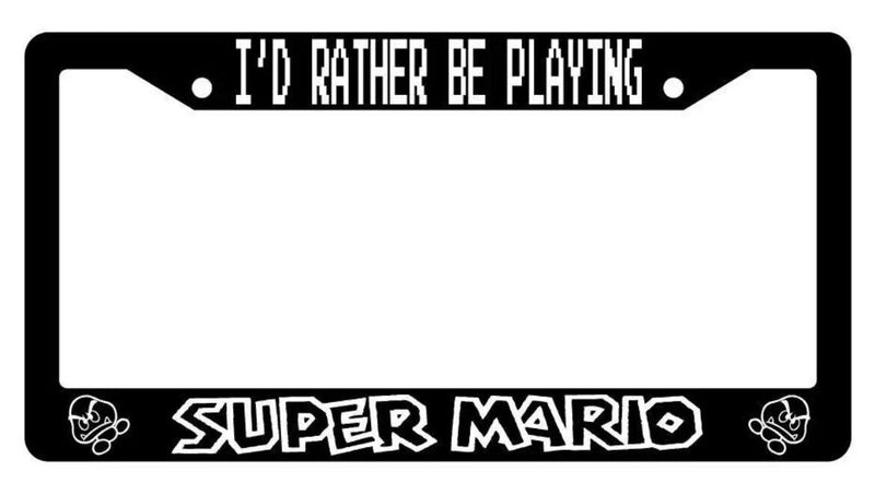 Black License Plate Frame I&