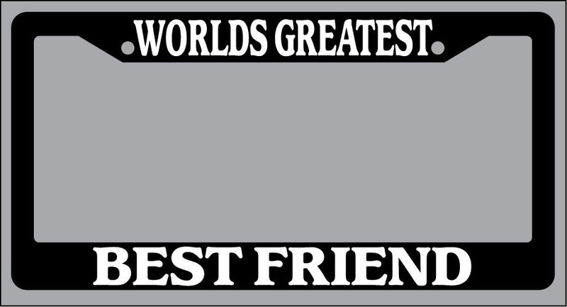 Black License Plate Frame World&