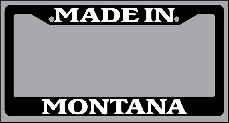 Black License Plate Frame Made in Montana Auto Accessory 1012  Mod-GRAPH9856236-2972