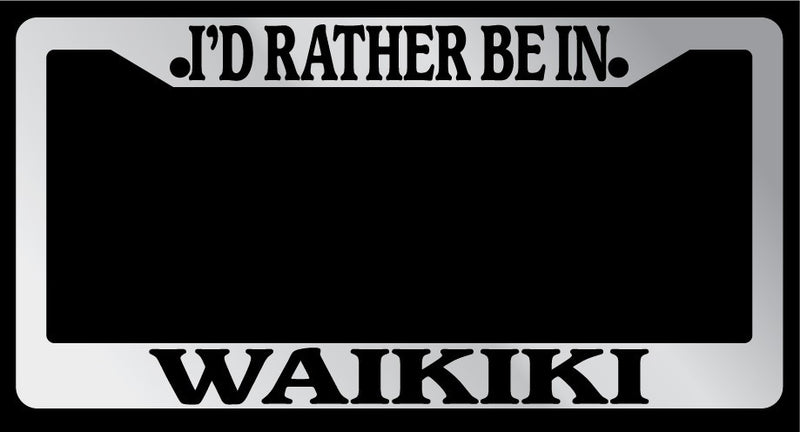 Chrome License Plate Frame "I&