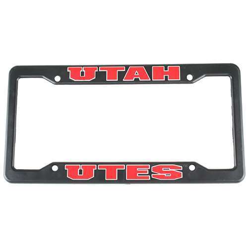 NCAA Utah Utes Plastic License Plate Frame