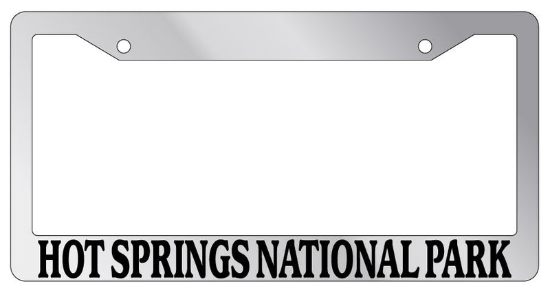 Chrome License Plate Frame Hot Springs National Park Auto Accessory 1371  Mod-GRAPH9856236-4500