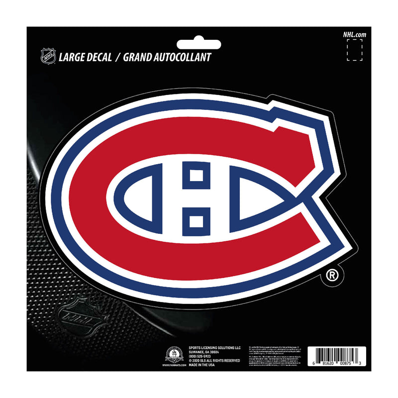 NHL Montreal Canadiens Decal Large 8"X8" Auto RV Boat Cooler Luggage