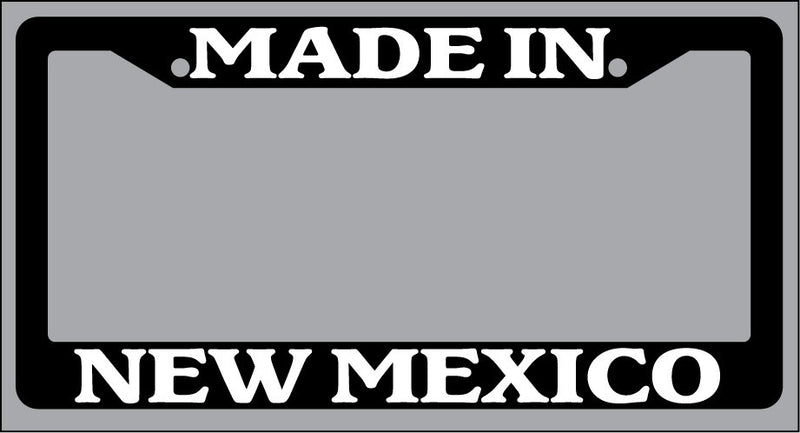 Black License Plate Frame "Made in New Mexico" Auto Accessory Novelty 2405  Mod-GRAPH9856236-2973