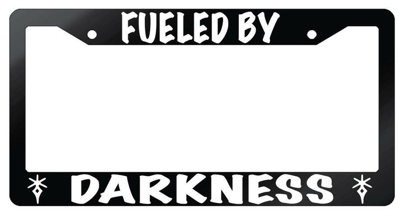 Fueled By Darkness (Dark Knight) Glossy Black Plastic License Plate Frame FFXIV  Mod-GRAPH9856236-7180
