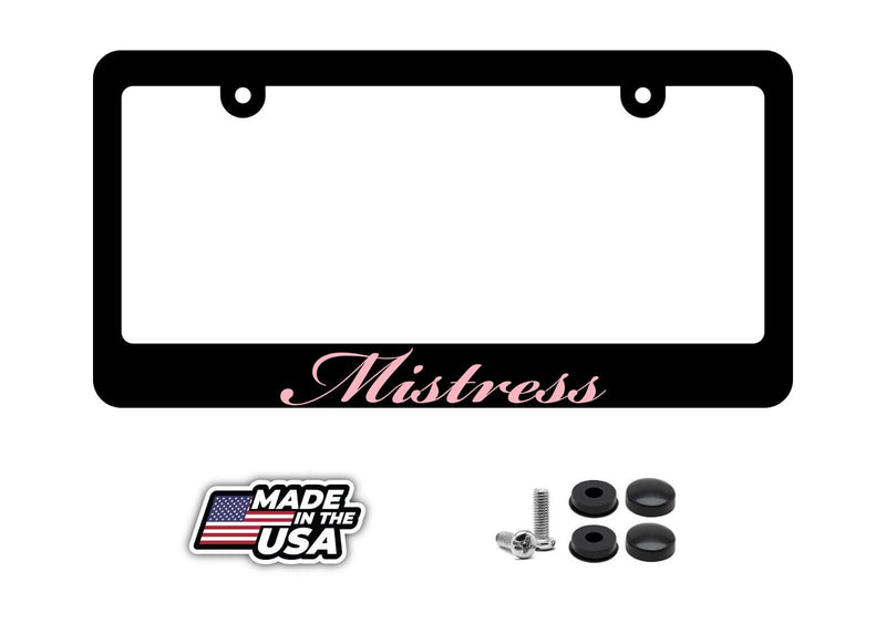 Mistress JDM Cute Drift Race Drag Funny Premium License Plate Frame