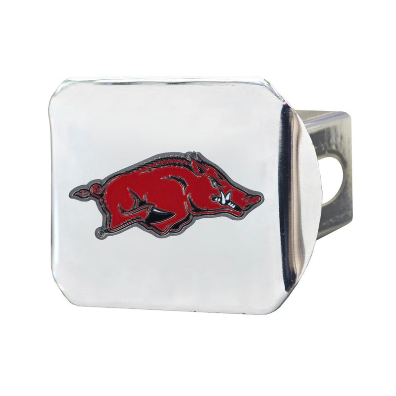 NCAA Arkansas Razorbacks 3D Color on Chrome Metal Hitch Cover