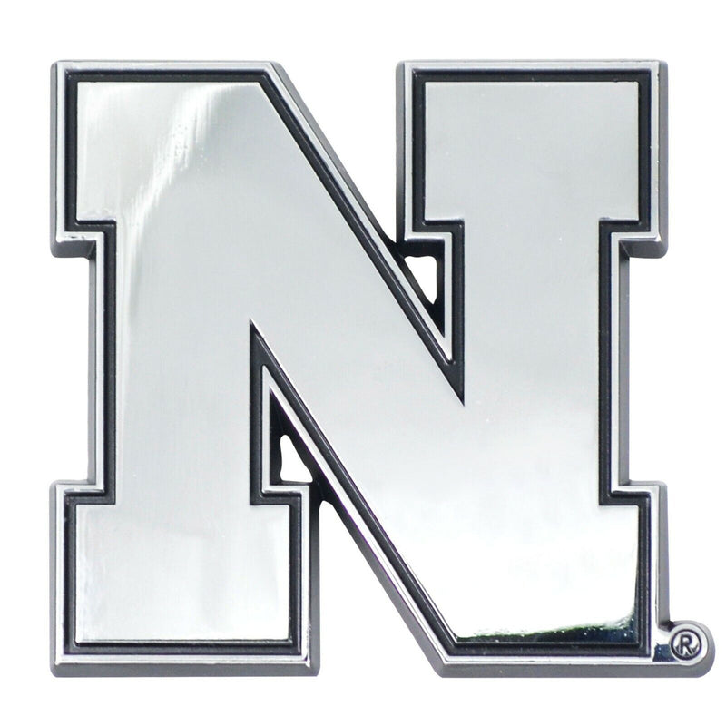 NCAA Nebraska Cornhuskers Diecast 3D Chrome Emblem Car Truck