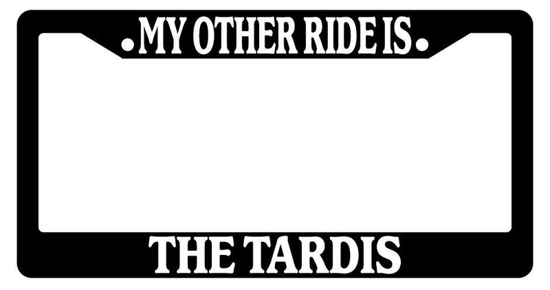Black License Plate Frame My Other Ride Is The Tardis Auto Accessory Doctor Who  Mod-GRAPH9856236-1798