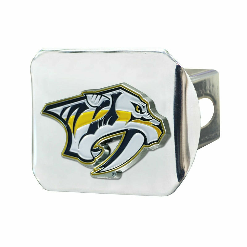 NHL Nashville Predators 3D Color on Chrome Metal Hitch Cover