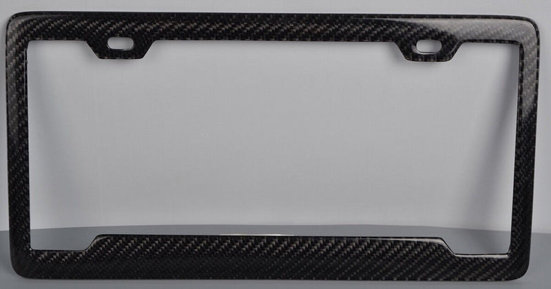REAL 100% CARBON FIBER LICENSE Plate Frame COVER ORIGINAL 3K TWILL JDM /FF D v2