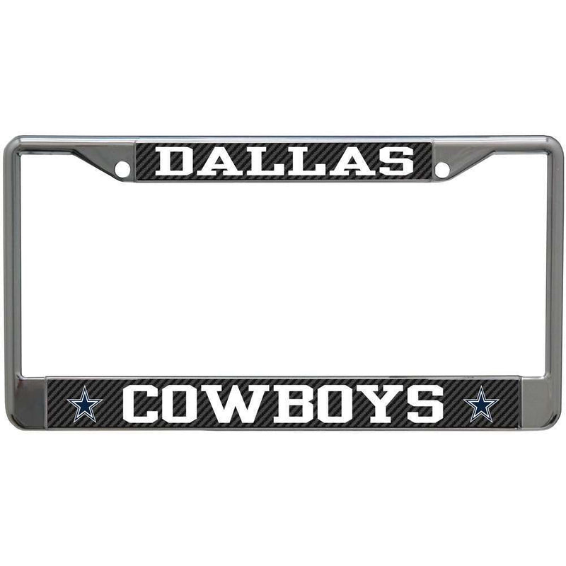 NFL Dallas Cowboys Metal License Plate Frame - Carbon Fiber